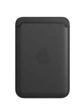 iPhone-kortholder i læder med MagSafe – sort